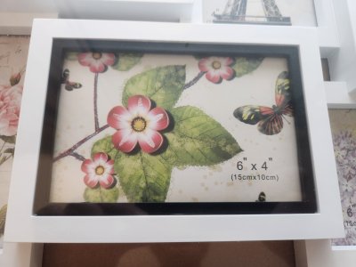 6-piece photo frames home decor wall-mount interconnecting set