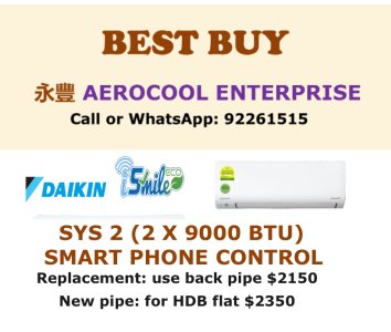 Aircon sales promotion Daikin I-smile system 2