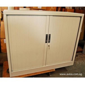 Half height and full height Tambour Door Cupboards for sale