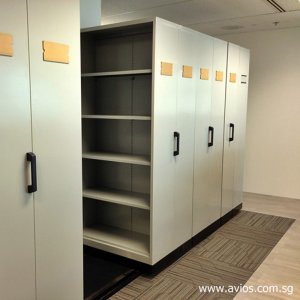 Relocation of Mobile Shelving System and Compactor System.