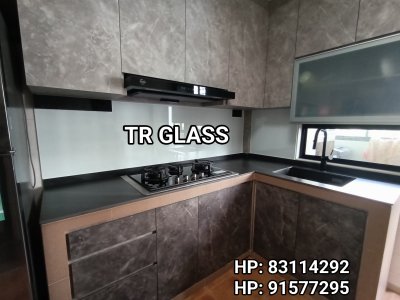 Tempered Glass Kitchen Backsplash/Glass Backing