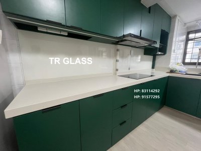 Tempered Glass Kitchen Backsplash/Glass Backing