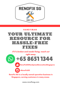 RenoFix SG Professional Handyman Services +6586511344