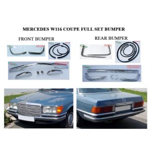 Mercedes W116 280 S, 280 SE, 350 SE, 450 SE, 450 SEL, 300 SD (1972-1980) bumpers